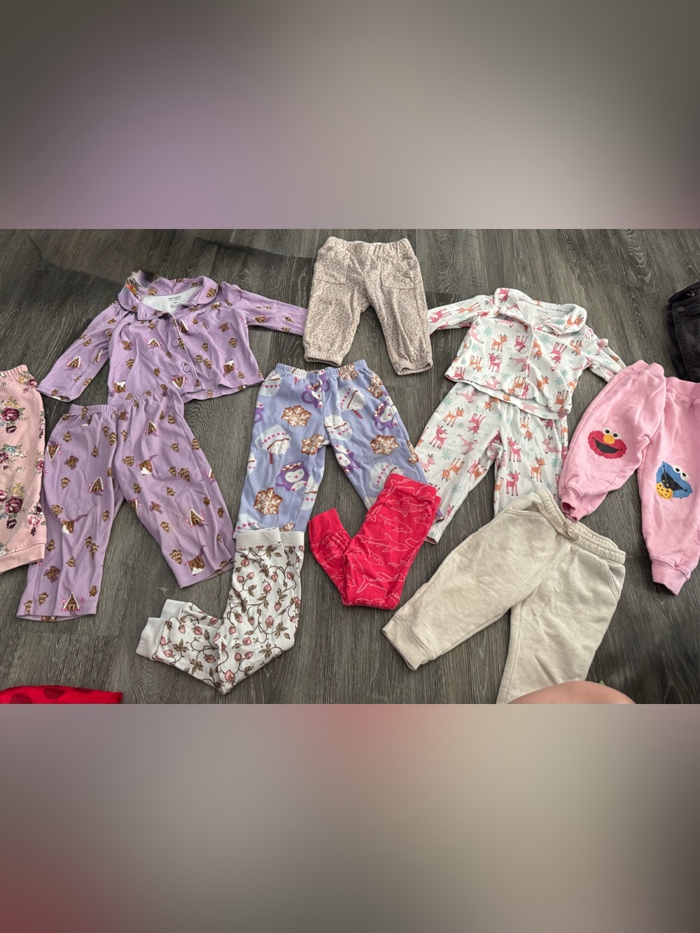 Baby girls 18 month pajama lot